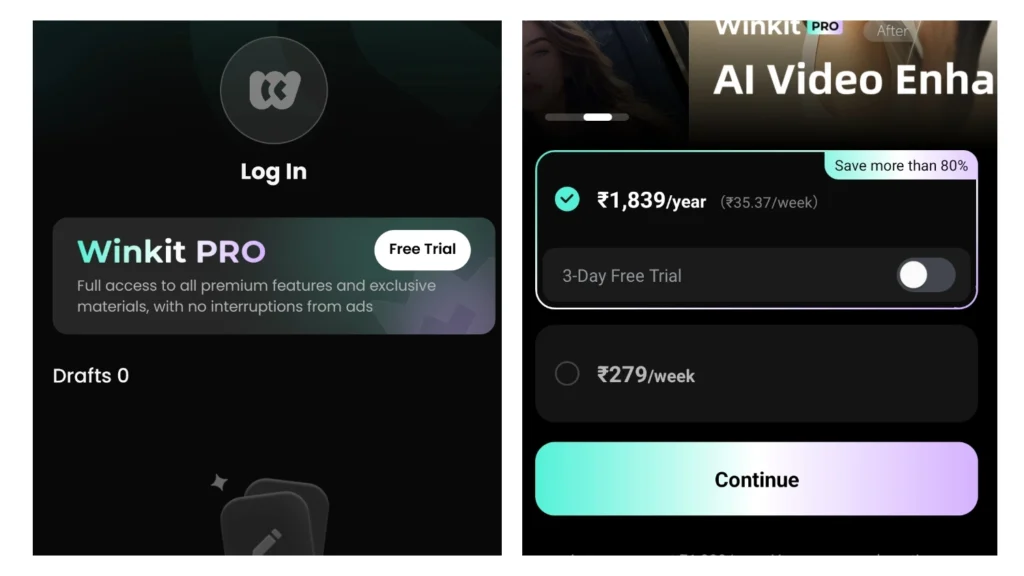 Winkit Subscription Plans