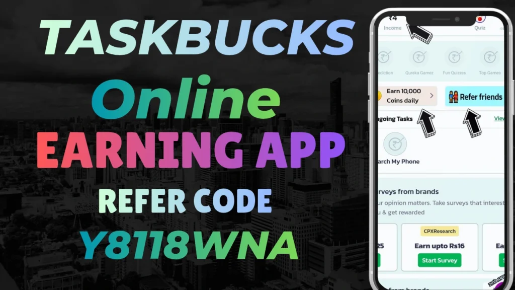 TaskBucks Invite Code
