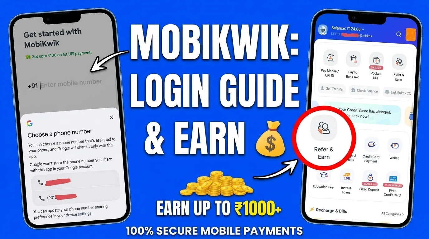 Mobikwik Login Refer & Earn